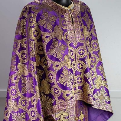 purple Greek-Style Priest Vestment