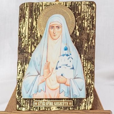 Icon on wood Of Saint Elisabeth