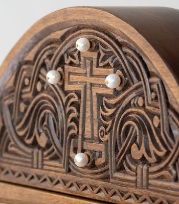 icon case handcarved from oak