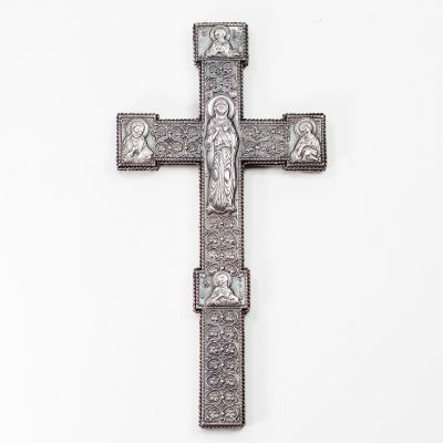 silver electrotype cross for a priest