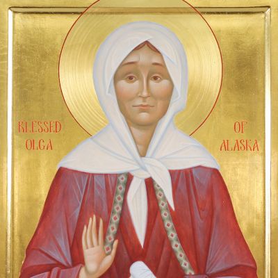 hand-painted icon of Matushka Olga of Alaska