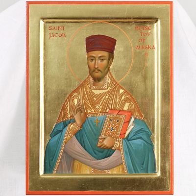 Saint Jacob Netsvetov hand-painted icon 