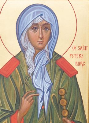 Icon of St Xenia of St Petersburg