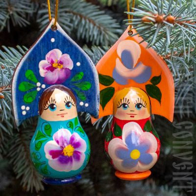 wooden Doll with kokoshnik, folk crafts, Souvenir, Folk doll