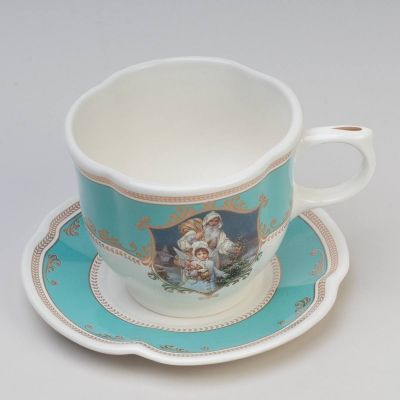 Christmas gentle cup and a saucer set