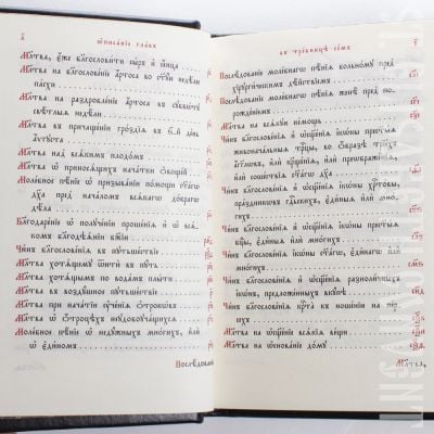 trebnik in leather cover