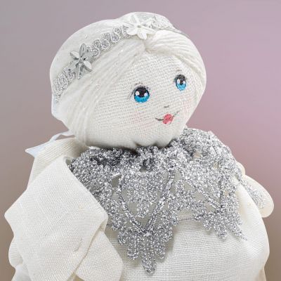 linen angels white with wings