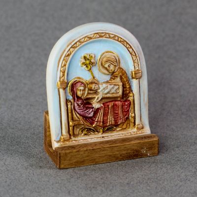 Handmade gypsum icon of the Nativity of Christ