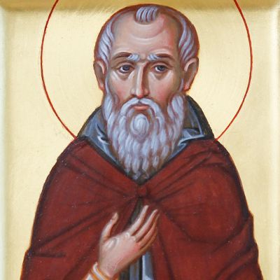 hand-painted icon of saint venerable of Agaphon of Scetis of Egypt