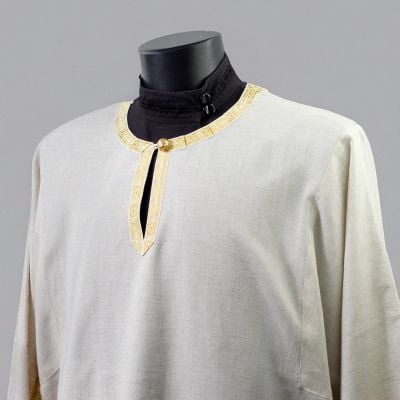 viscose rayon altar vestment sticharion embroidered with a cross