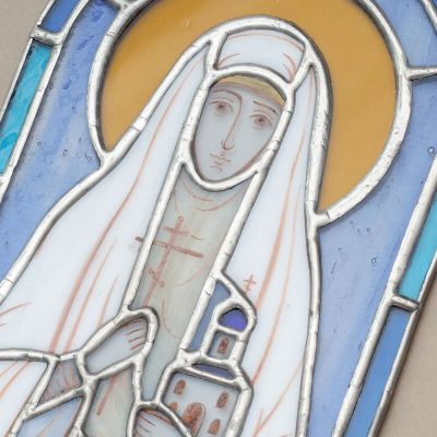St. Elisabeth the New-Martyr Stained-glass Panel