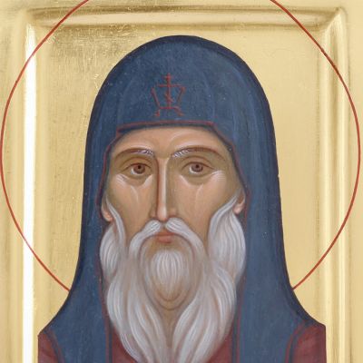 Venerable John Vishensky the Athonite monk icon hand-painted