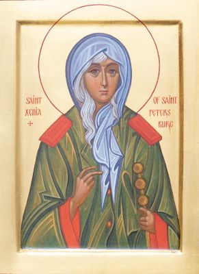 Icon of St Xenia of St Petersburg