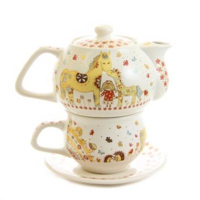 children's tale handmade ceramic tea set