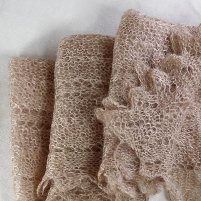 wool light brown scarf