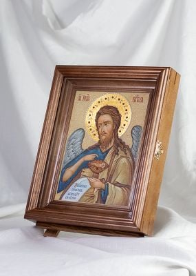 Stone Icon of St John the Baptist 
