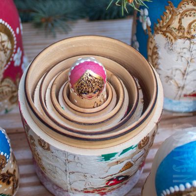 Russian doll souvenir matryoshka folk toy