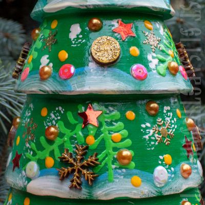 souvenir wooden Christmas tree 