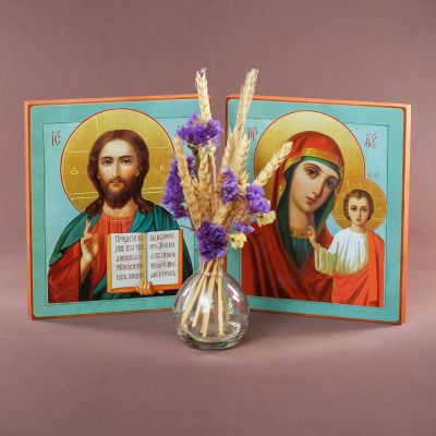 wood mounted icons for Orthodox wedding