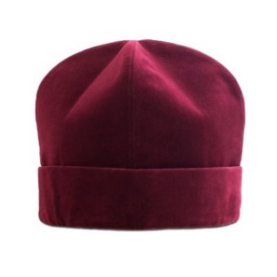 Velvet Russian Skufia with Lapel