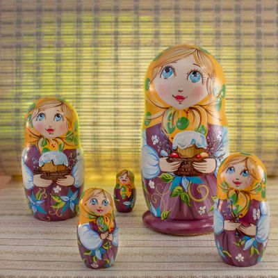Easter stack nesting dolls