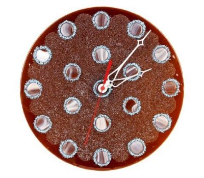 stained glass wall clock