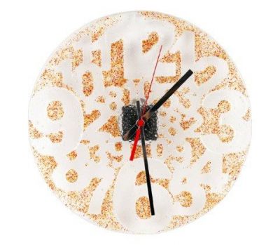 stained glass wall clock