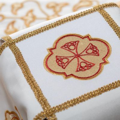 gabardine chalice covers and veil with embroidery