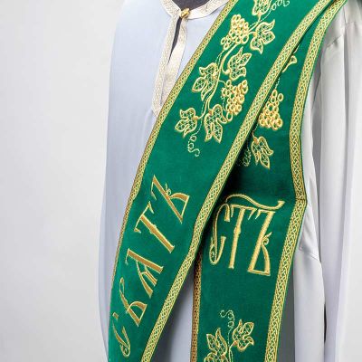 green orarion for deacon on the Holy Trinity
