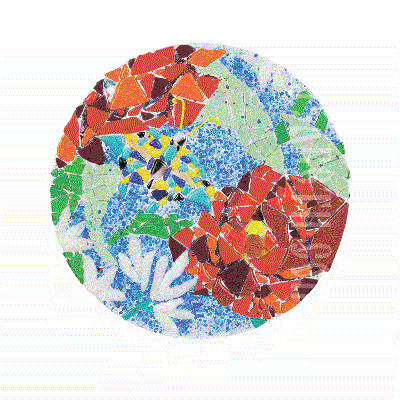 oval tulip glass panel