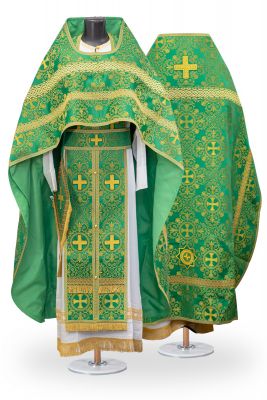 summer green orthodox priest vestment