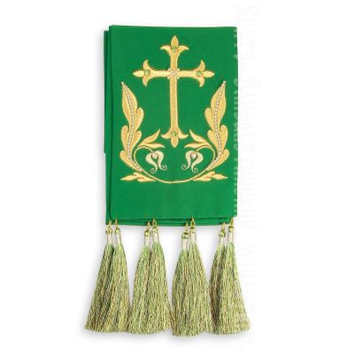 wide green bookmark for the Gospel