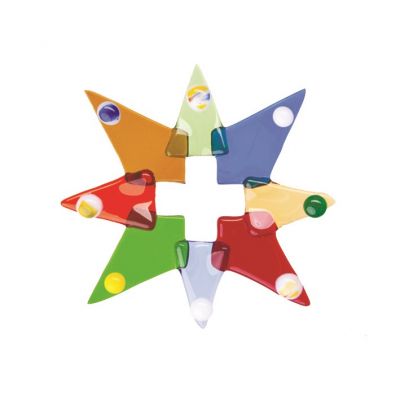 colorful star pendant
