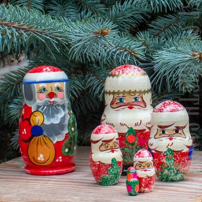 wooden nesting Doll handpainted