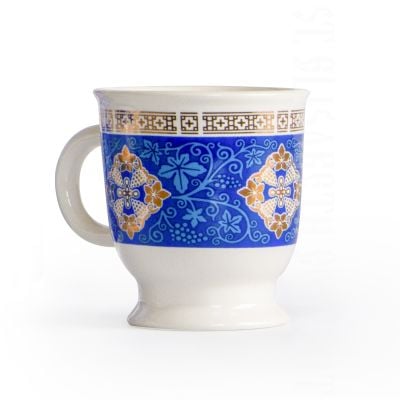 blue holy water cup