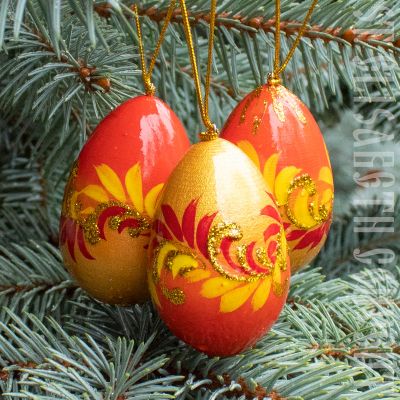 reaster christmas egg baubles hangings decorations 