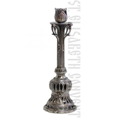 Handmade bronze candle holder