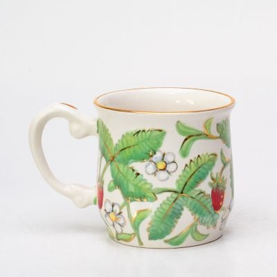 strawberry ceramic cup for children
