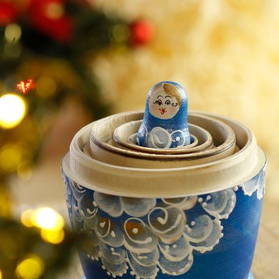  wooden Russian Doll , souvenir, matryoshka, folk toy