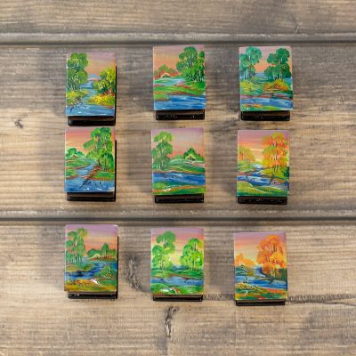 Lacquer Box With Scenery Painting (Small)