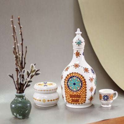 ceramic set with Patterns for home prayer