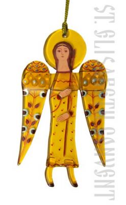 glass gift long wings angel