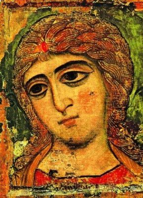 Orthodox Angel Icon with Acrylic Paints - Icons for Sale