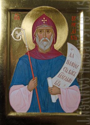 handpainted Icon of Saint Benedict of Nursia