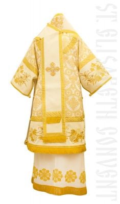 white bishop's vestment