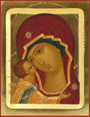 Hand-painted Icon of the Mother of God of the Don