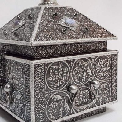 silver Handmade Reliquary for Holy Relics