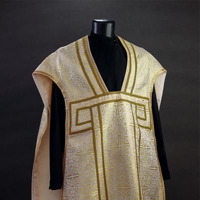 Chasuble and Stole Set with Christ Medallion
