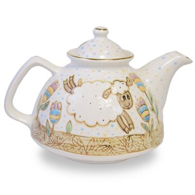 ceramic teapot sheep