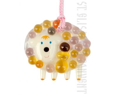 glass sheep pendant